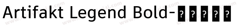 Artifakt Legend Bold字体转换